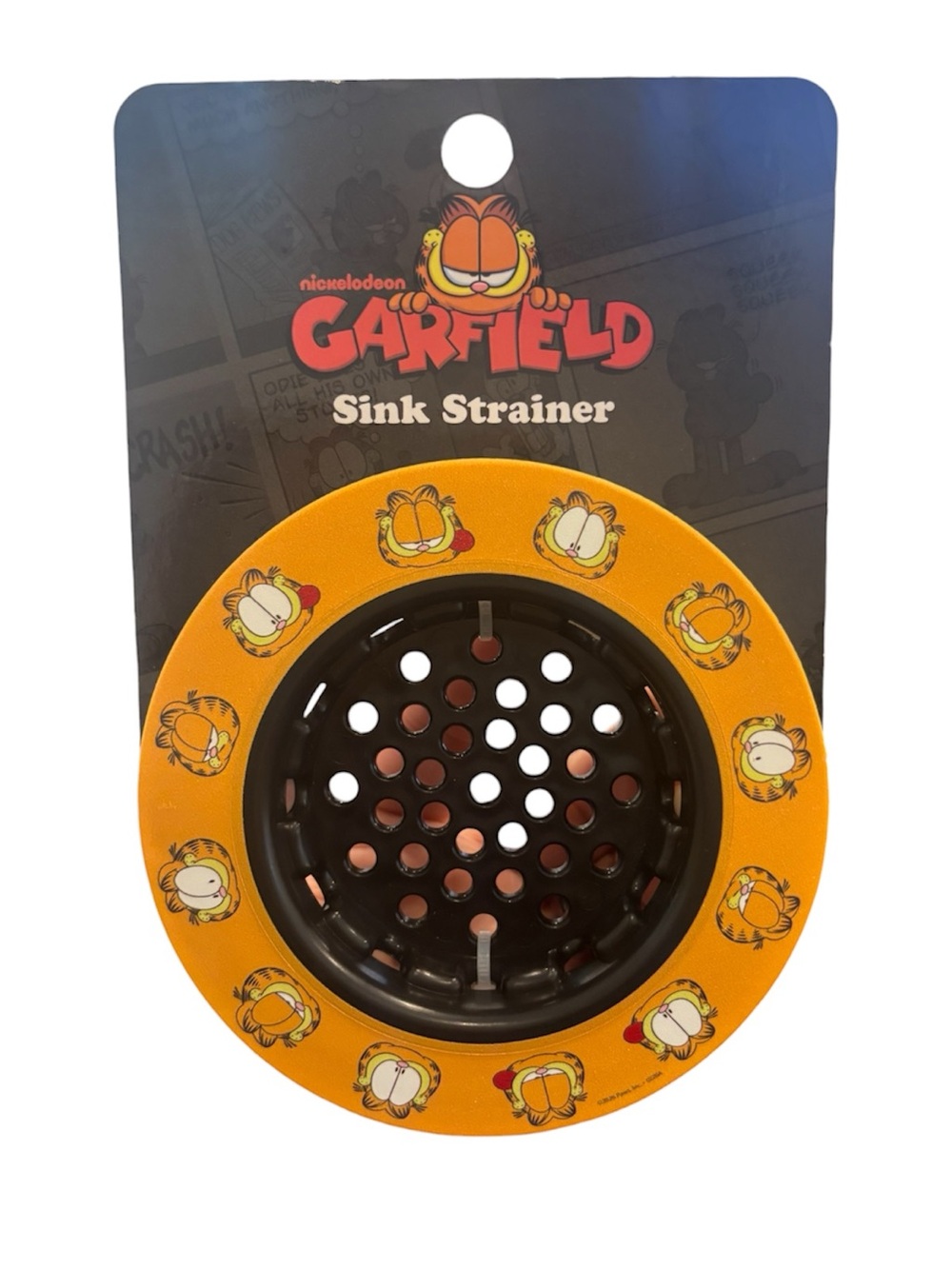Nickelodeon Garfield Orange and Black Sink Strainer